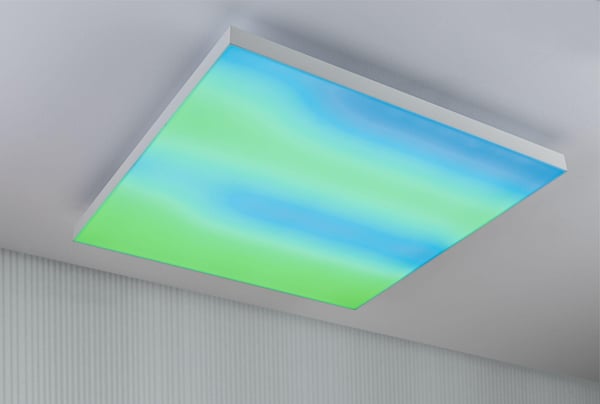 Paulmann LED panel Velora Rainbow dynamicRGBW vinkelformad 595x595 mm 31W 2820lm RGB+ Vit dimbar