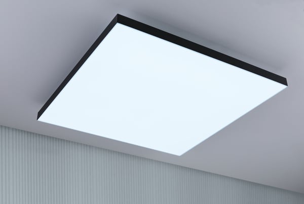 Paulmann LED panel Velora Rainbow dynamicRGBW vinkelformad 595x595 mm 31W 2820lm RGB+ Svart dimbar
