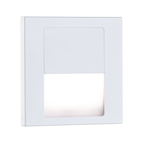 Paulmann LED infälld vägglampa Tsaro vinkelformad 80x80 mm 1W 80lm 230V 2700K Vit matt
