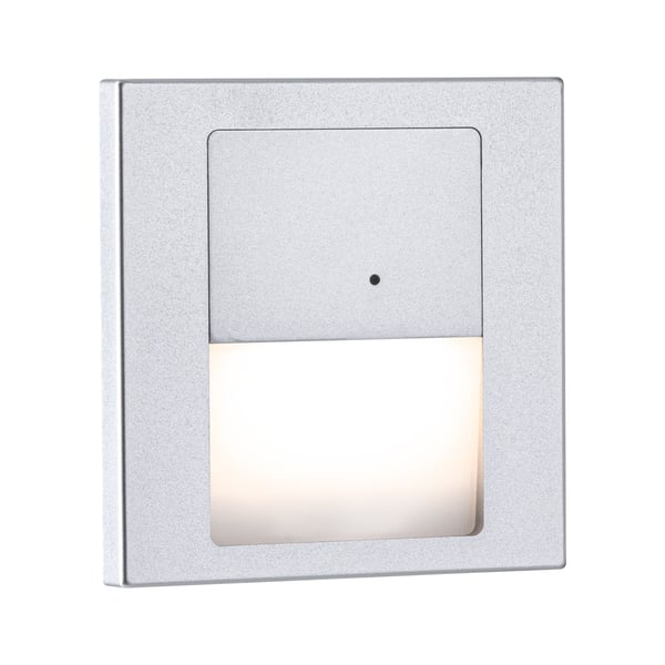 Paulmann LED infälld vägglampa Tsaro vinkelformad 80x80 mm 1W 80lm 230V 2700K Krom matt