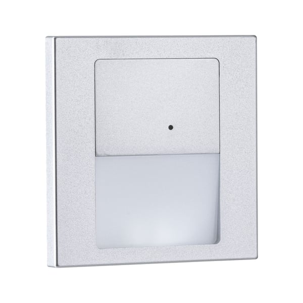 Paulmann LED infälld vägglampa Tsaro vinkelformad 80x80 mm 1W 80lm 230V 2700K Krom matt