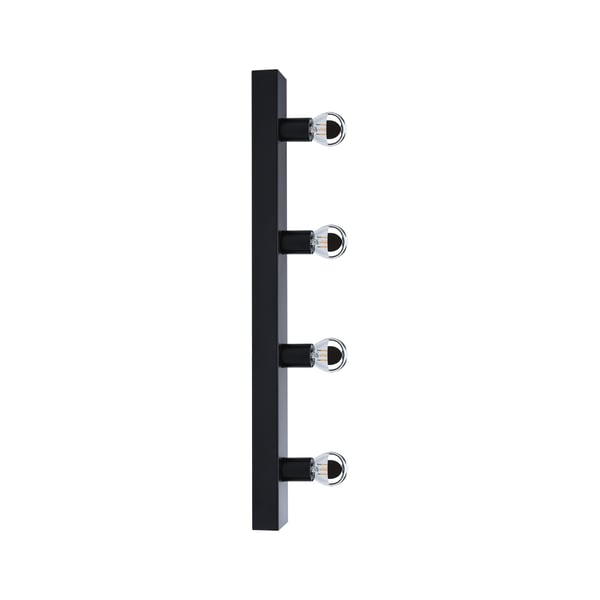 Paulmann Spegellampa Regula II IP44 E14 230V max. 4x40W dimbar Svart