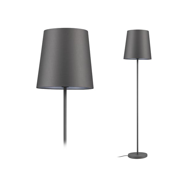 Paulmann Golvlampa Stellan II E27 max. 20W Grå Metall, Tyg