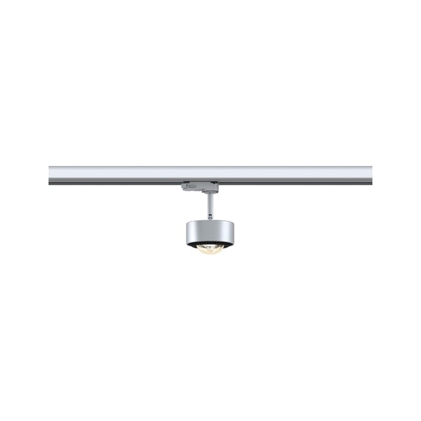 Paulmann ProRail3 LED spårstrålkastare Aldan 539lm 8,5W 3000K dimbar 230V Silver, Svart