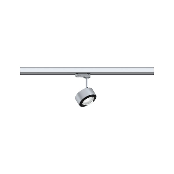 Paulmann ProRail3 LED spårstrålkastare Aldan 533,8lm 8W 4000K dimbar 230V Silver, Svart