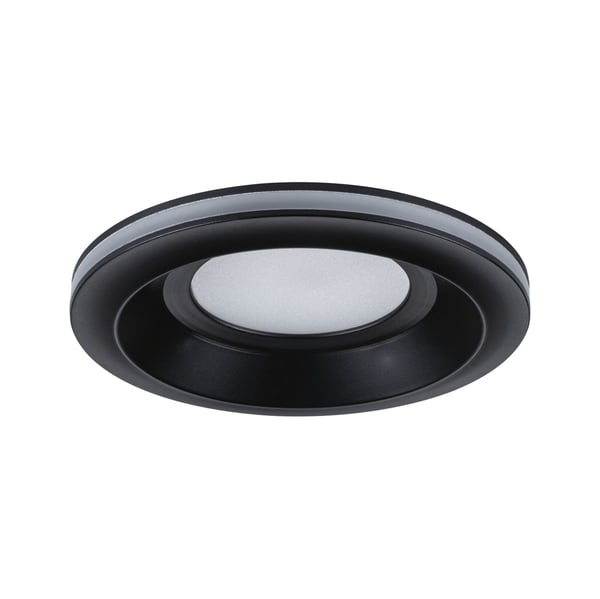 Paulmann Infälld LED lampa Sormus IP65 rund 100 mm 4,8W / 1,5W 300lm 230V 3000K Svart