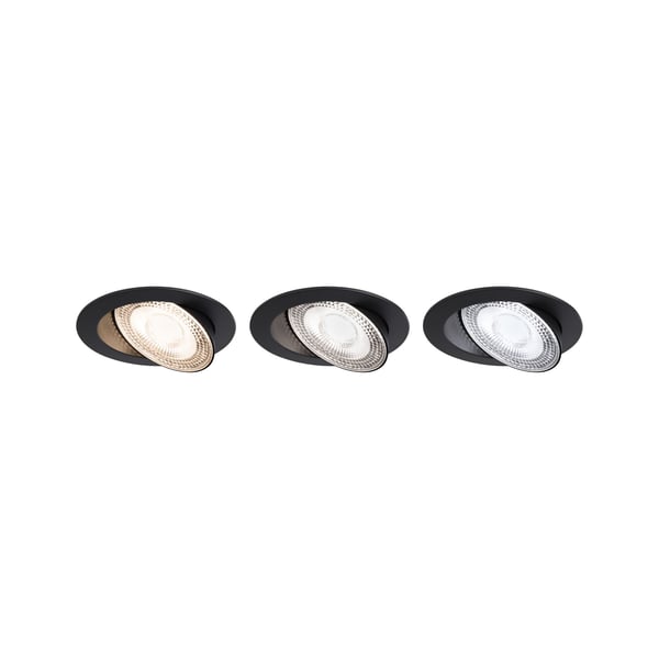 Paulmann Infälld LED lampa White Select Aumus rund 105 mm 90° 5W 700lm 230V dimbar White Select Svart