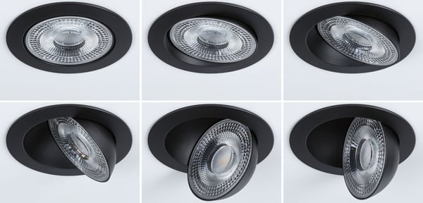 Paulmann Infälld LED lampa White Select Aumus rund 105 mm 90° 5W 700lm 230V dimbar White Select Svart
