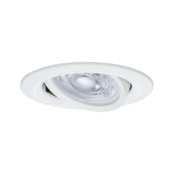 Paulmann Infälld LED lampa Nova GU10 Flat svängbar 4,9W 550lm 230V 2700K Vit matt