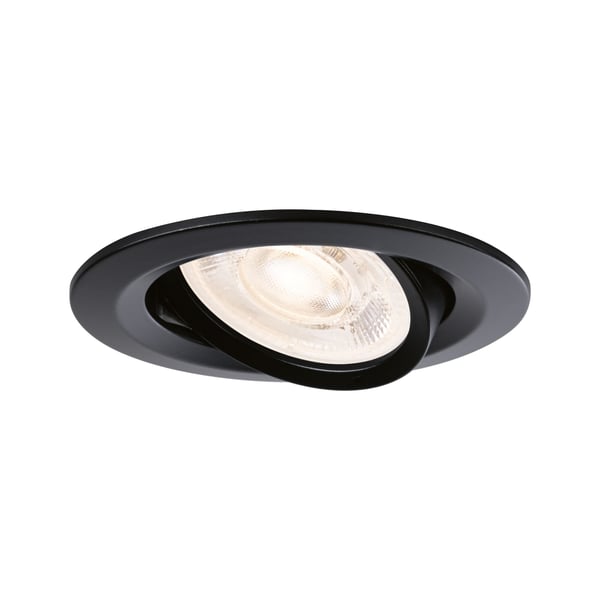Paulmann Infälld LED lampa Nova GU10 Flat svängbar 3x4,9W 3x550lm 230V 2700K Svart matt