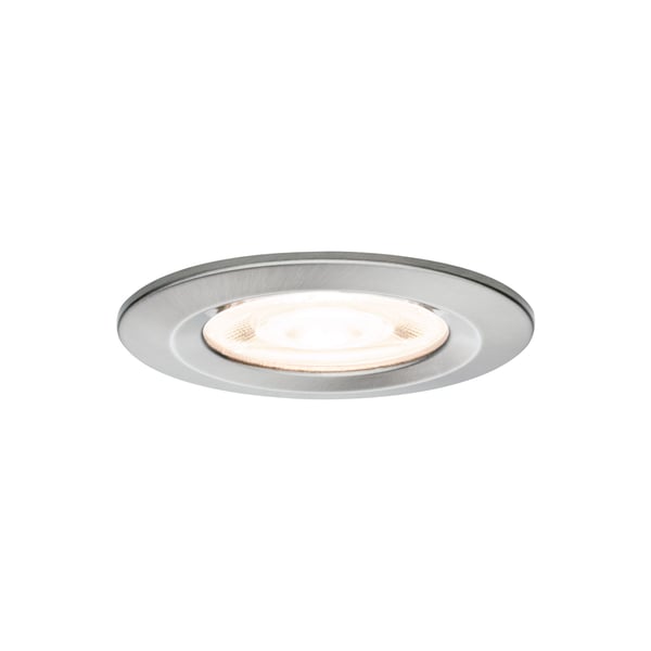 Paulmann Infälld LED lampa Nova GU10 Flat styv IP44 3x4,9W 3x550lm 230V 2700K Järn borstat