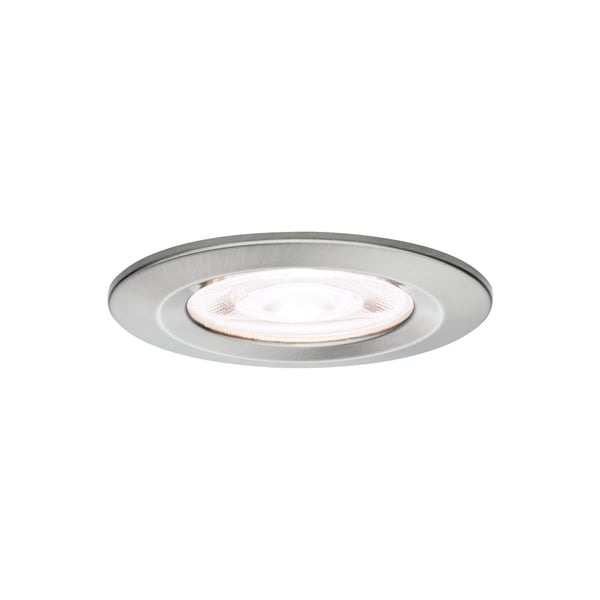 Paulmann Infälld LED lampa Nova GU10 Flat styv IP44 3x4,9W 3x550lm 230V 4000K Järn borstat