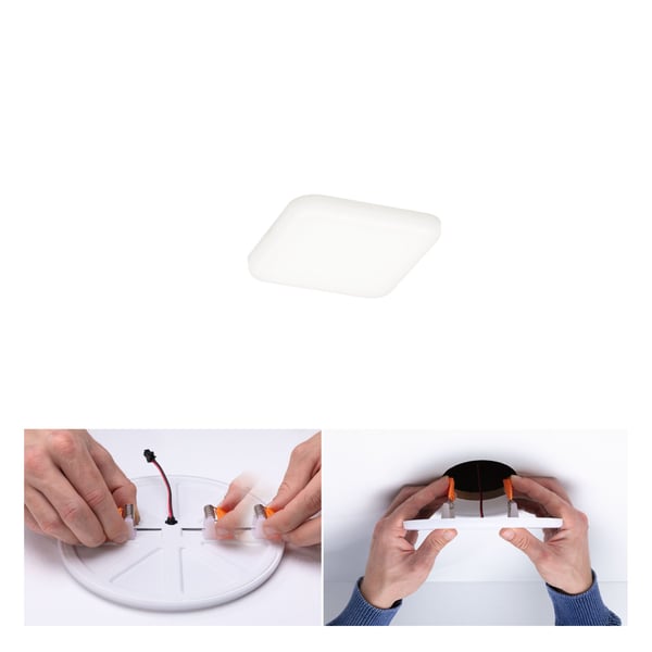 Paulmann VariFit Infälld LED panel Veluna Panel IP44 vinkelformad 75x75 mm 4,5W 400lm 4000K Satin