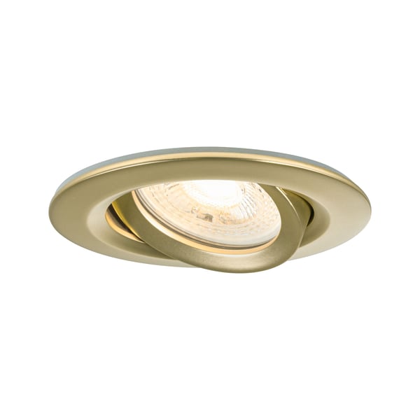 Paulmann Infälld armatur Nova Plus IP65 rund 93 mm 30° GU5,3 / GU10 max. 35W 230/12V dimbar Guld matt