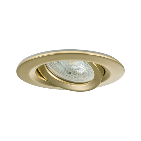 Paulmann Infälld armatur Nova Plus IP65 rund 93 mm 30° GU5,3 / GU10 max. 35W 230/12V dimbar Guld matt