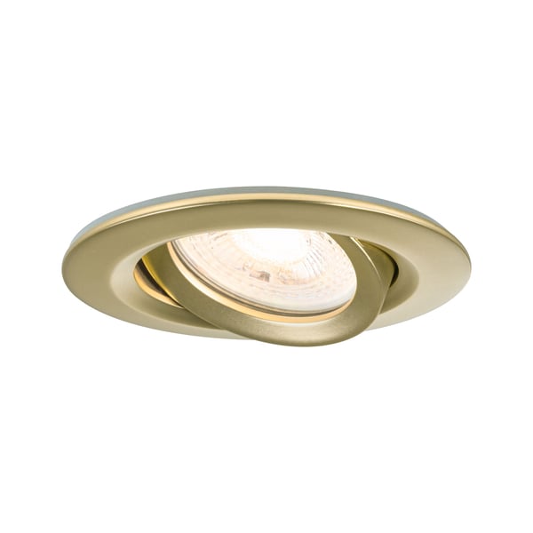 Paulmann Infälld LED lampa Nova Plus IP65 rund 93 mm 30° GU10 3x6W 3x460lm 230V dimbar 2700K Guld matt