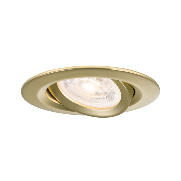 Paulmann Infälld LED lampa Nova Plus GU10 Flat IP65 93 mm 3x4,9W 3x550lm 230V dimbar 2700K Guld matt