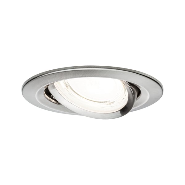 Paulmann Infälld LED lampa Nova Coin rund 84 mm 50° 2,8W 505lm 230V 4000K Järn borstat