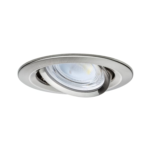 Paulmann Infälld LED lampa Nova Coin rund 84 mm 50° 2,8W 505lm 230V 4000K Järn borstat