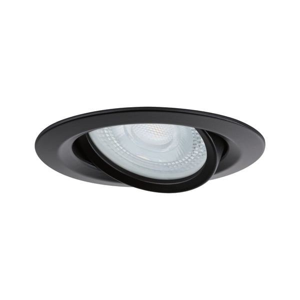 Paulmann Infälld armatur Nova Plus IP65 rund 93 mm 30° GU5,3 / GU10 max. 35W 230/12V dimbar Svart matt