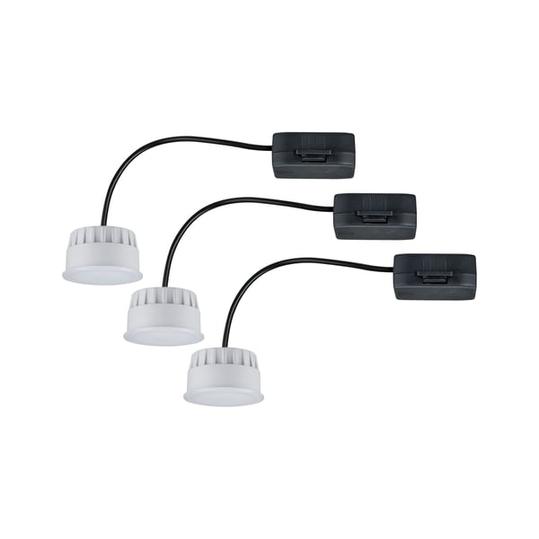 Paulmann LED modul infälld belysning 3-Step-Dim Choose Coin rund 50 mm Coin 3x6W 3x470lm 230V dimbar 2700K Satin