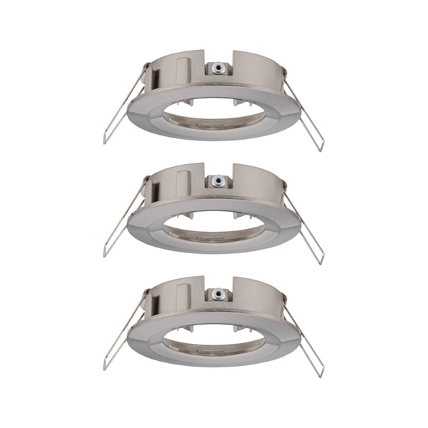 Paulmann Infälld armatur Choose IP44 rund 78 mm max. 3x10W 230V dimbar Järn borstat