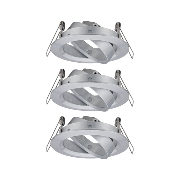 Paulmann Infälld armatur Choose rund 84 mm 50° max. 3x10W 230V dimbar Aluminium vriden