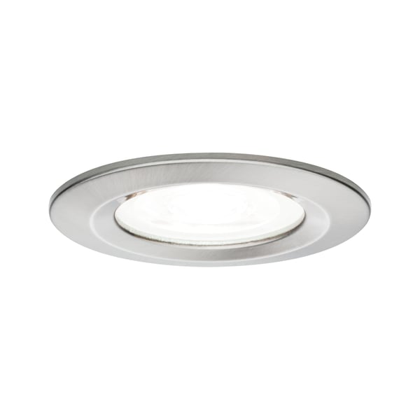 Paulmann Infälld LED lampa Nova IP44 rund 78 mm GU10 6,5W 470lm 230V 4000K Järn borstat