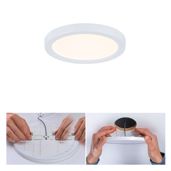 Paulmann VariFit Infälld LED panel Areo panel IP44 rund 118 mm 6,5W 550lm 3000K Vit