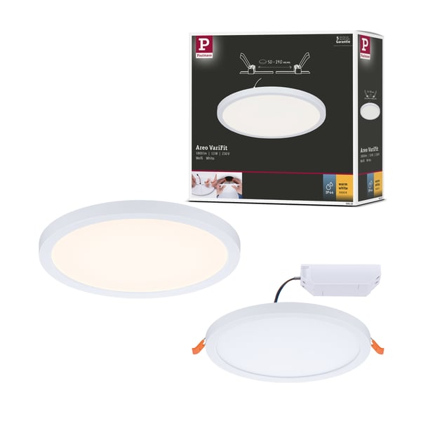 Paulmann VariFit Infälld LED panel Areo panel IP44 rund 175 mm 13W 1200lm 3000K Vit