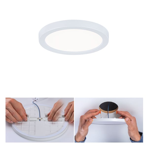 Paulmann VariFit Infälld LED panel Areo panel IP44 rund 118 mm 6,5W 500lm 4000K Vit