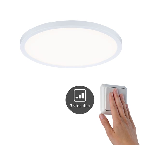 Paulmann VariFit Infälld LED panel 3-Step-Dim Areo panel IP44 rund 230 mm 16W 1400lm 4000K Vit dimbar