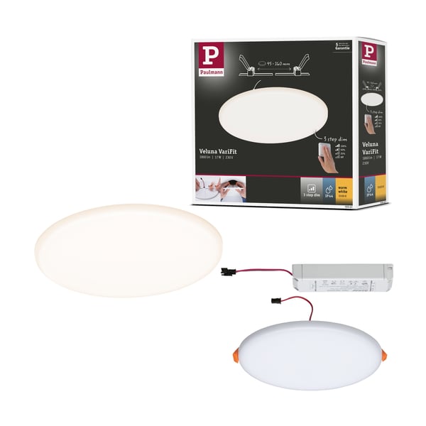 Paulmann VariFit Infälld LED panel 3-Step-Dim Veluna Panel