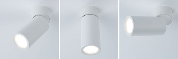 Paulmann LED taklampa 3-Step-Dim Turnal Coin 2700K 470lm 230V 6W dimbar Vit matt