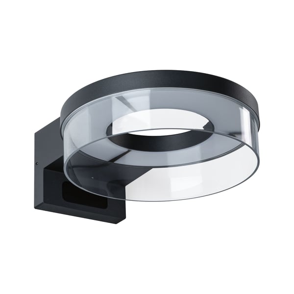 Paulmann LED vägglampa för utomhusbruk Capera IP44 231 mm 3000K 8W / 1,2W 700lm / 0lm 230V Antracit Aluminium