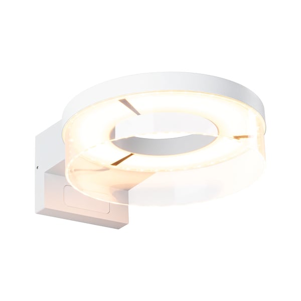 Paulmann LED vägglampa för utomhusbruk Smart Home Zigbee 3.0 Capera IP44 231 mm Tunable Warm 12,5W 800lm 230V Vit Aluminium