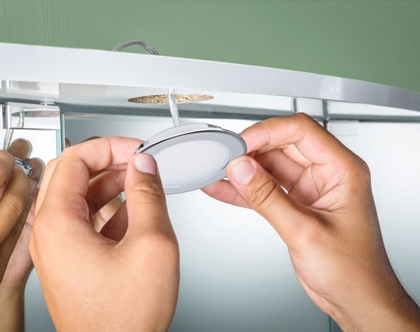 Paulmann LED infällda möbellampor rund 65 mm 3x2,5W 3x180lm 230/12V 3000K Krom