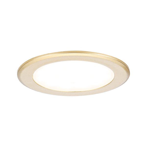 Paulmann LED infällda möbellampor rund 65 mm 3x2,5W 3x180lm 230/12V 3000K Guld matt