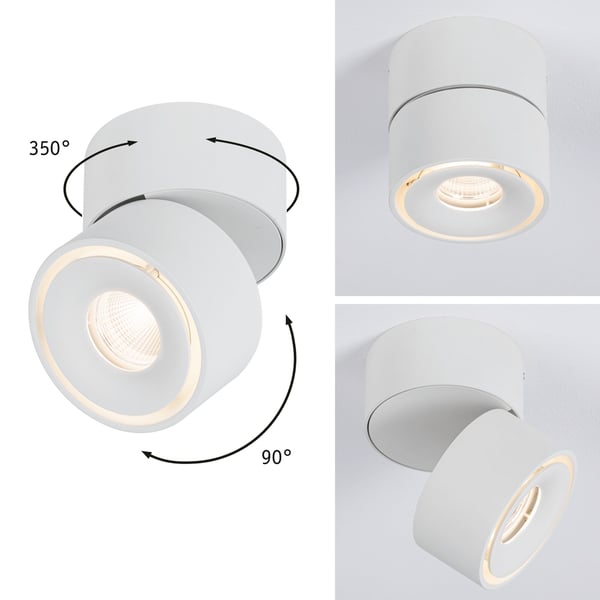 Paulmann LED taklampa Spircle 78 mm 8W 550lm 230V 3000K Vit matt