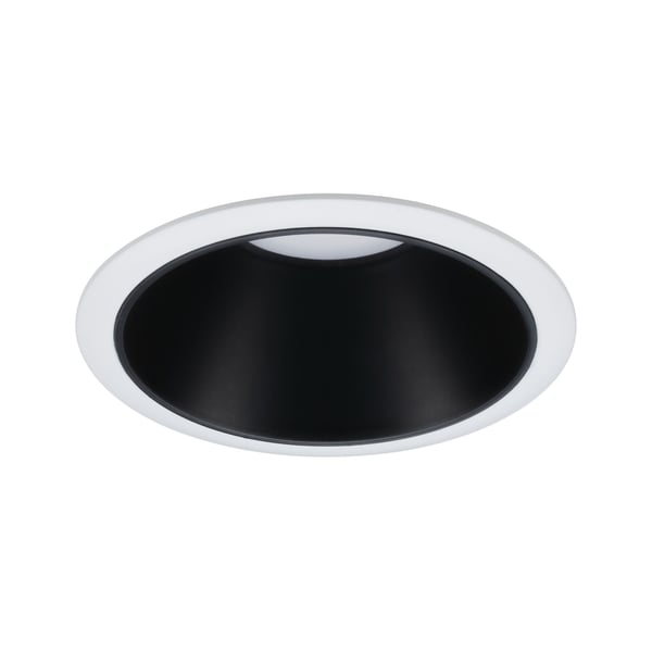 Paulmann Infälld armatur Cole rund 88 mm GU10 max. 10W 230V dimbar Vit, Svart matt