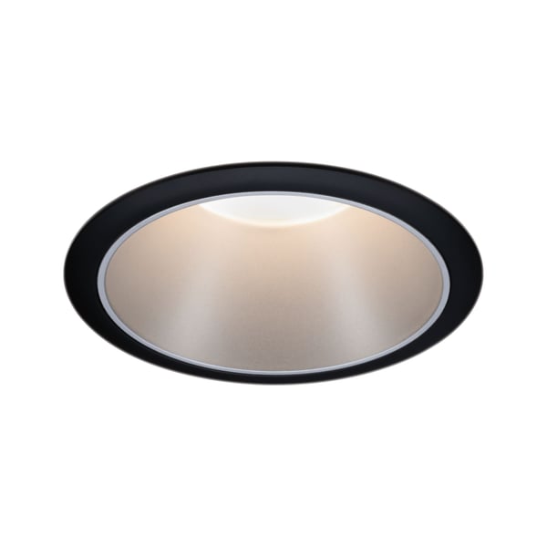 Paulmann Infälld armatur Cole rund 88 mm GU10 max. 10W 230V dimbar Svart, Silver