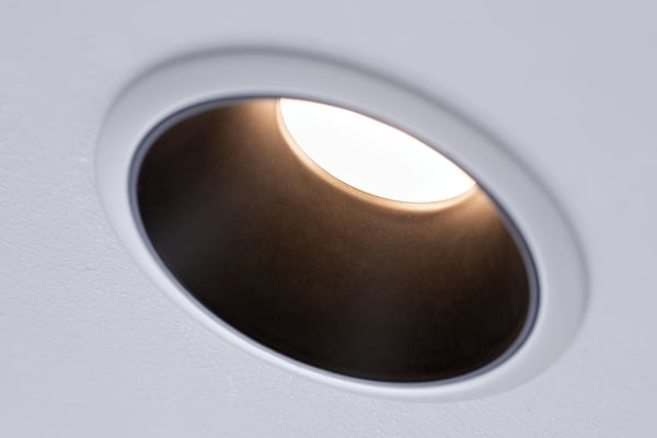 Paulmann Infälld LED lampa 3-Step-Dim Cole Coin IP44 rund 88 mm Coin 6x6W 6x470lm 230V dimbar 2700K Vit, Svart matt