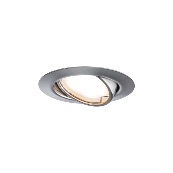 Paulmann Infälld LED lampa Base Coin rund 90 mm 20° Coin 5W 370lm 230V 3000K Järn borstat