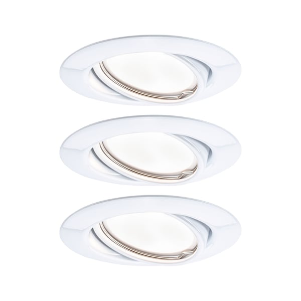 Paulmann Infälld LED lampa Base Coin rund 90 mm 20° Coin 3x5W 3x370lm 230V 3000K Vit