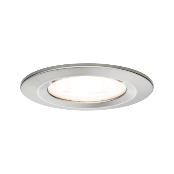 Paulmann Infälld LED lampa Nova IP44 rund 78 mm GU10 6,5W 460lm 230V 2700K Järn borstat