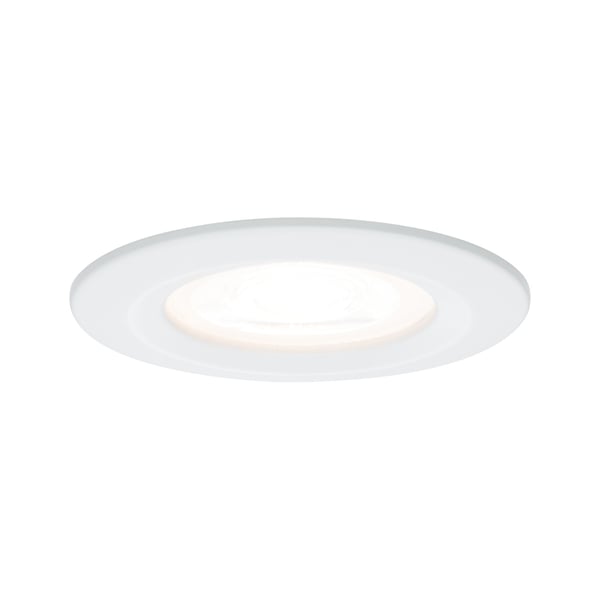Paulmann Infälld LED lampa Nova IP44 rund 78 mm GU10 6,5W 460lm 230V 2700K Vit matt