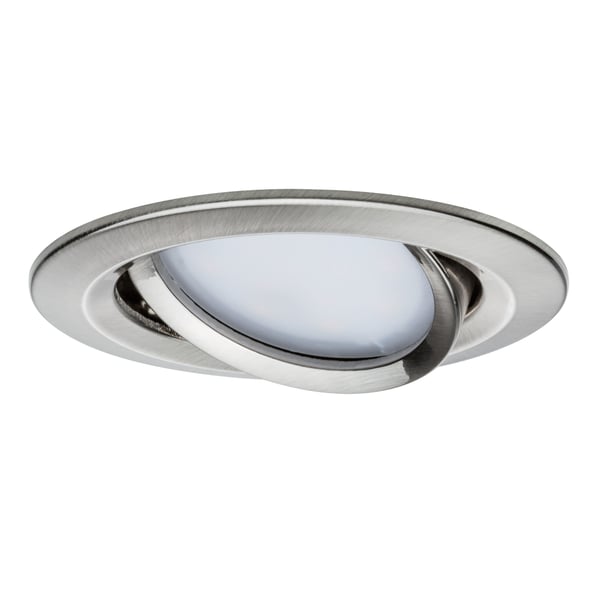 Paulmann Infälld LED lampa Nova Coin rund 84 mm 50° Coin 6W 470lm 230V 2700K Järn borstat