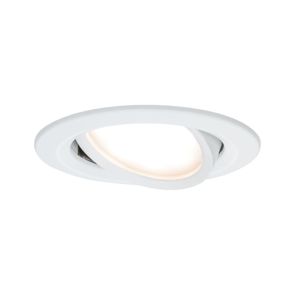 Paulmann Infälld LED lampa Nova Coin rund 84 mm 50° Coin 6W 470lm 230V 2700K Vit matt