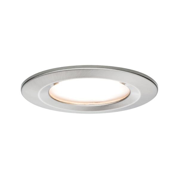 Paulmann Infälld LED lampa Nova Coin IP44 rund 78 mm Coin 6W 470lm 230V 2700K Järn borstat