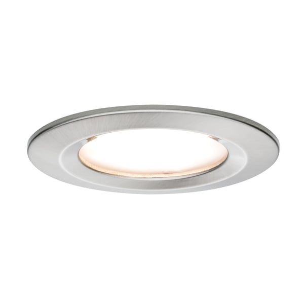 Paulmann Infälld LED lampa Nova Coin IP44 rund 78 mm Coin 3x6W 3x470lm 230V 2700K Järn borstat